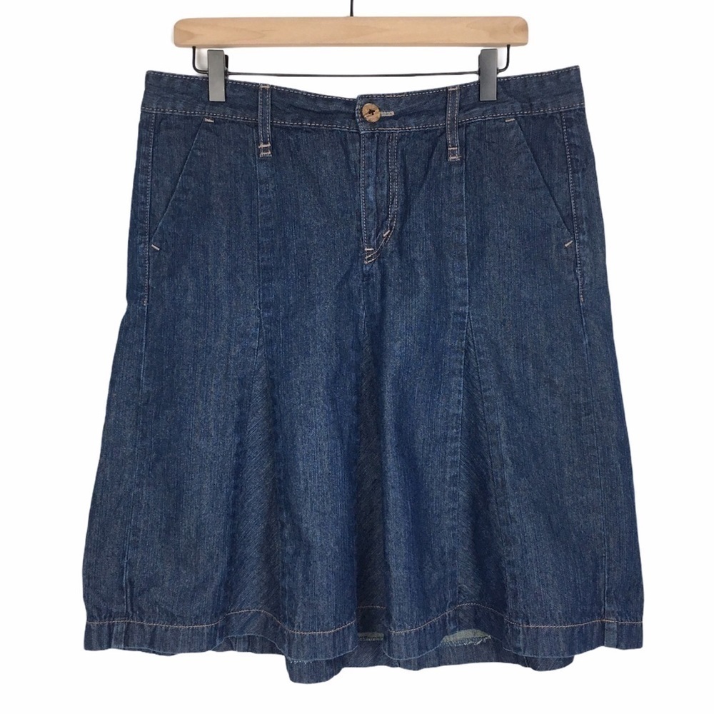 LEVI’S Jean Skirt Flare Denim Modest Western Rockabilly Cowgirl Rodeo Size 10